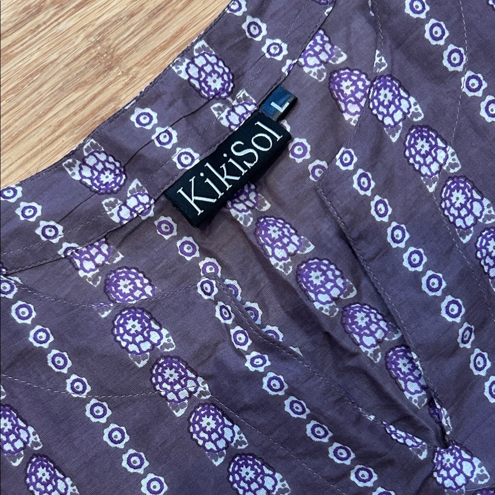 Kiko Women's Floral Print Tunic 70’s Print Gauzy Boho Resortwear Women’s L - Picture 5 of 5